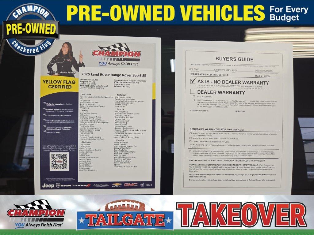 Used 2025 Land Rover Range Rover Sport SE AWD/4WD image 32
