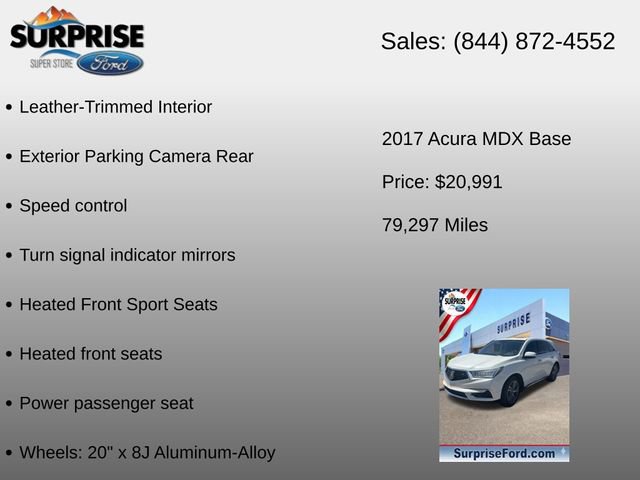 Used 2017 Acura MDX FWD w/ Technology Package image 12