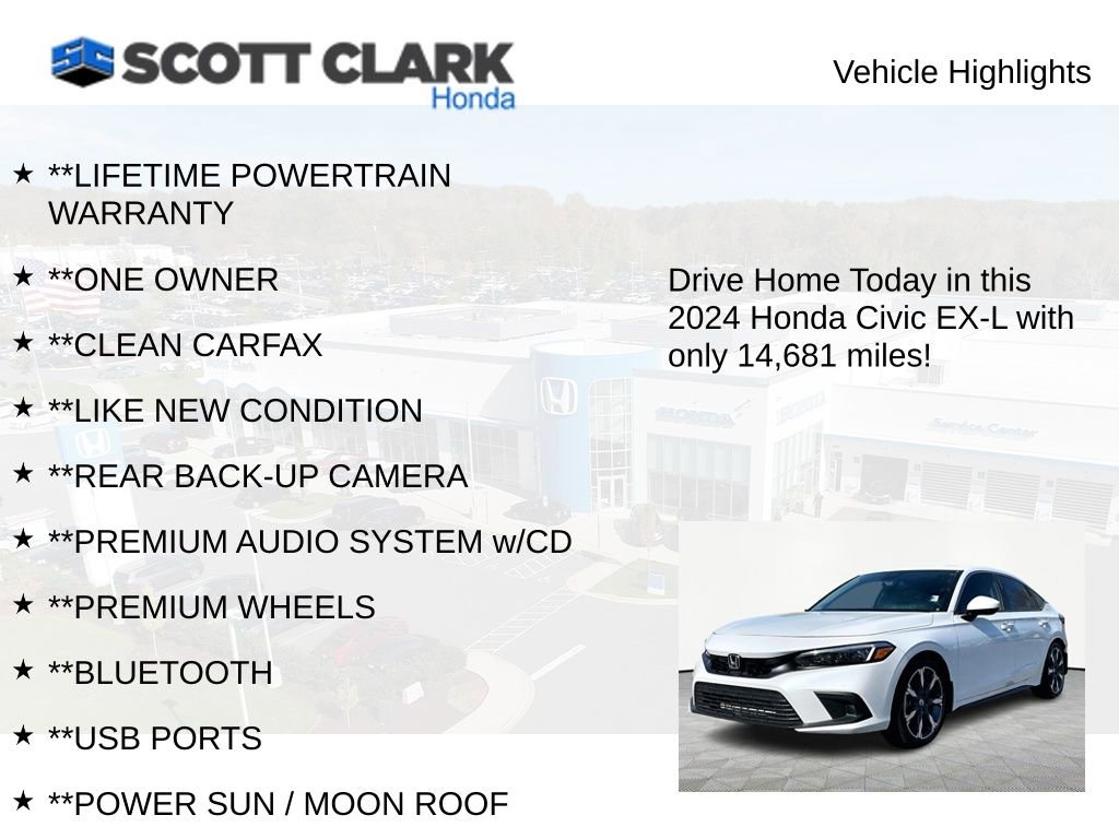 Used 2024 Honda Civic EX-L image 11