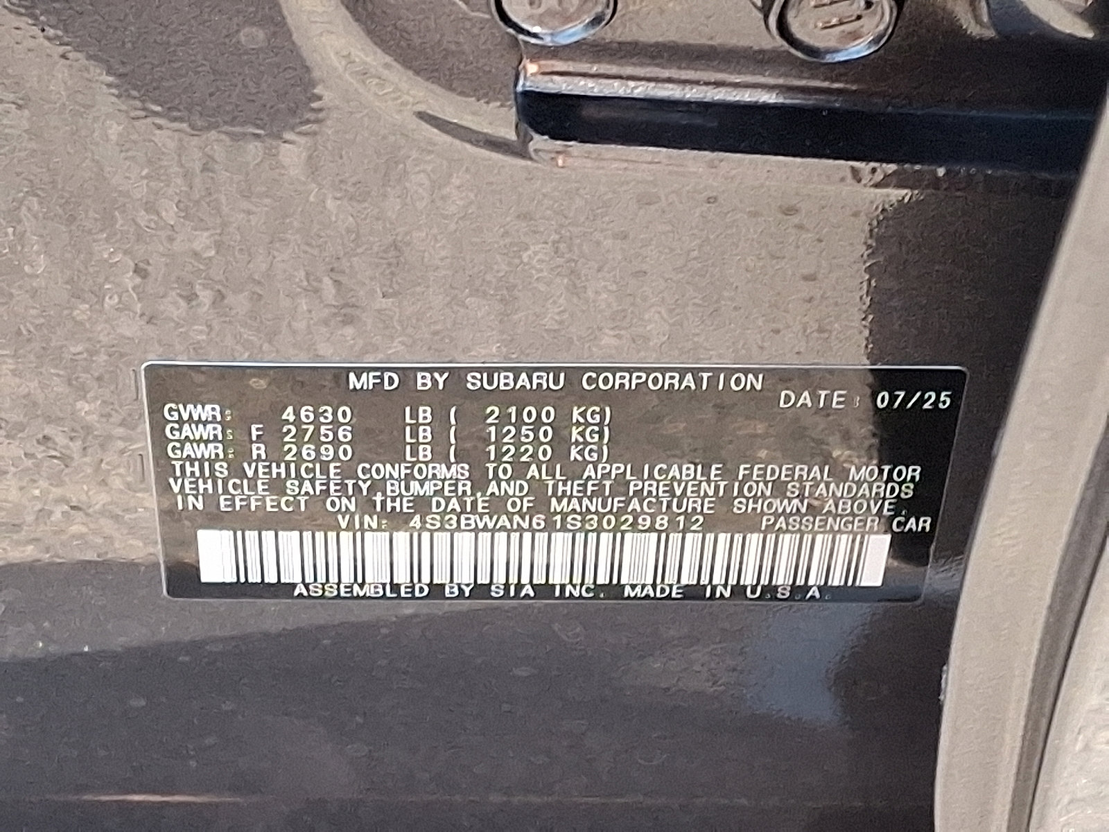 New 2025 Subaru Legacy Limited image 14