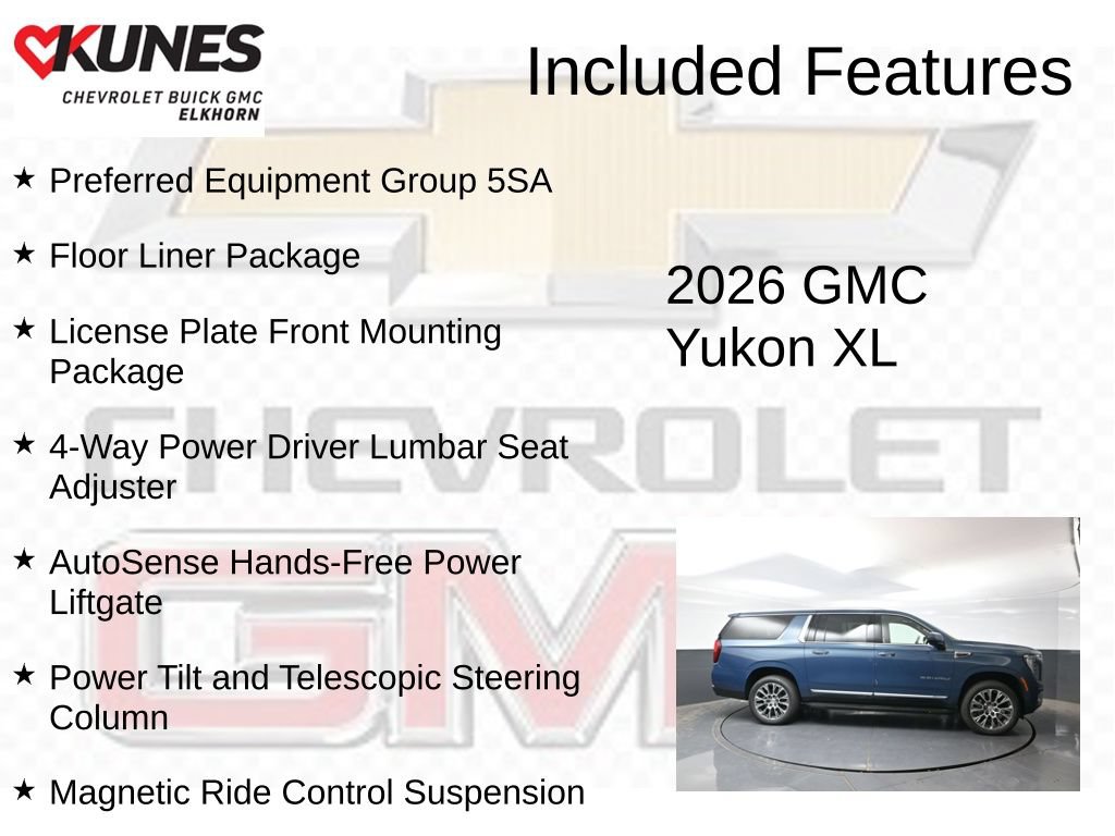 New 2026 GMC Yukon XL Denali w/ LPO, Floor Liner Package AWD/4WD video 2