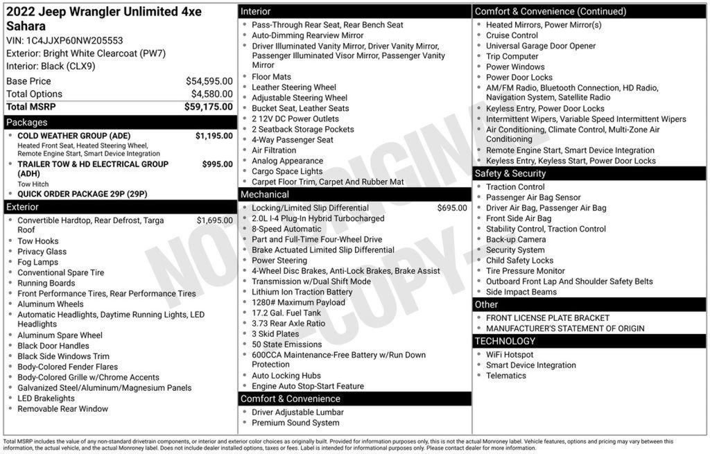 Certified 2022 Jeep Wrangler Unlimited Sahara w/ Cold Weather Group image 40