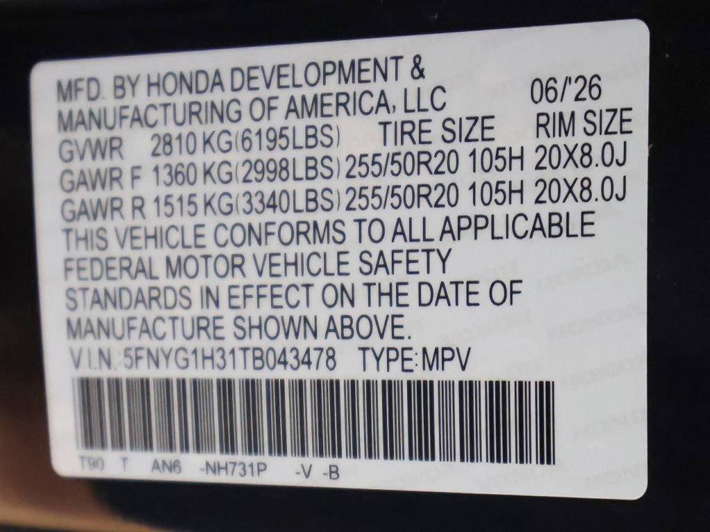 New 2026 Honda Pilot Sport image 25