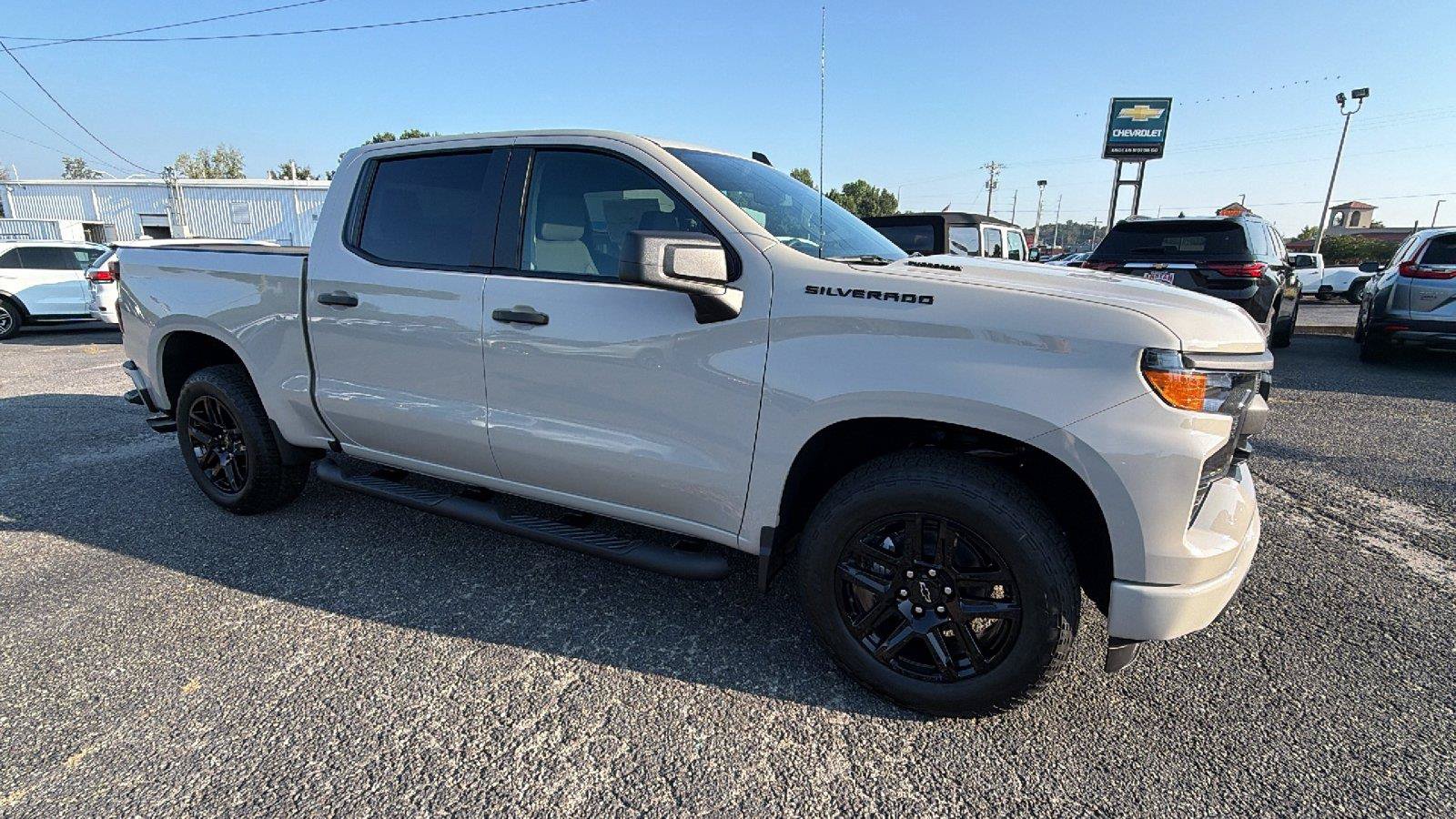 New 2026 Chevrolet Silverado 1500 Custom w/ Turbomax Blackout Package RWD image 3