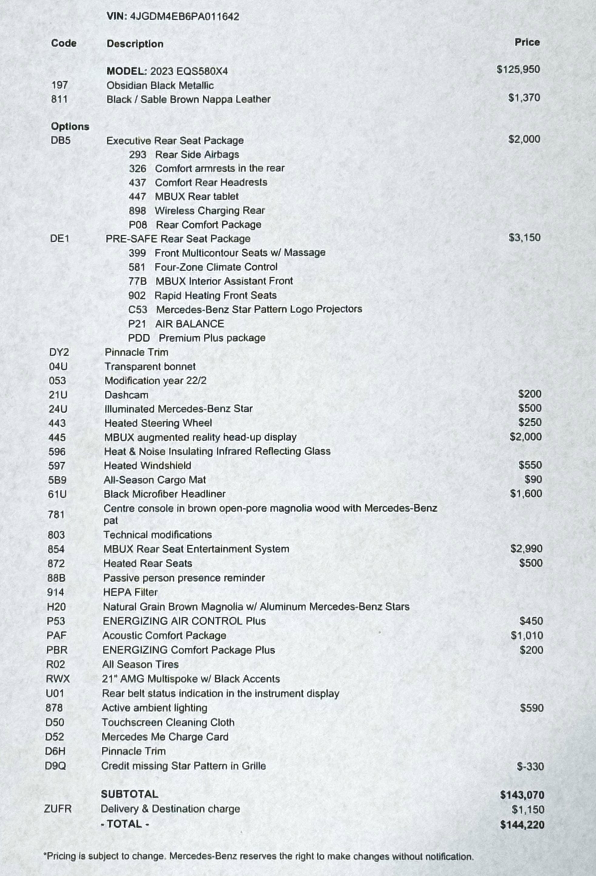 Used 2023 Mercedes-Benz EQS 580 4MATIC SUV image 2