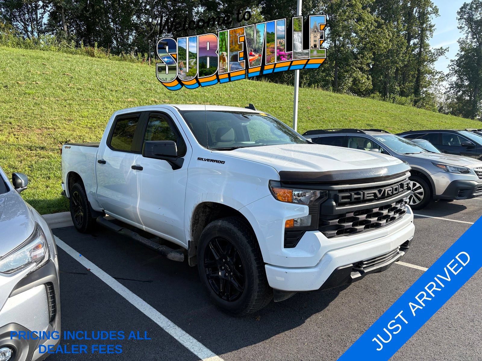 Used 2024 Chevrolet Silverado 1500 Custom w/ Turbomax Blackout Package AWD/4WD image 1
