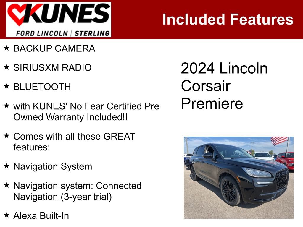 Used 2024 Lincoln Corsair AWD w/ Equipment Group 101A image 3