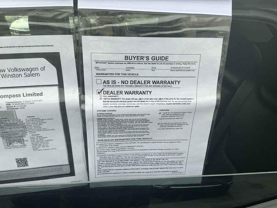 Used 2018 Jeep Compass Limited w/ Navigation Group image 37