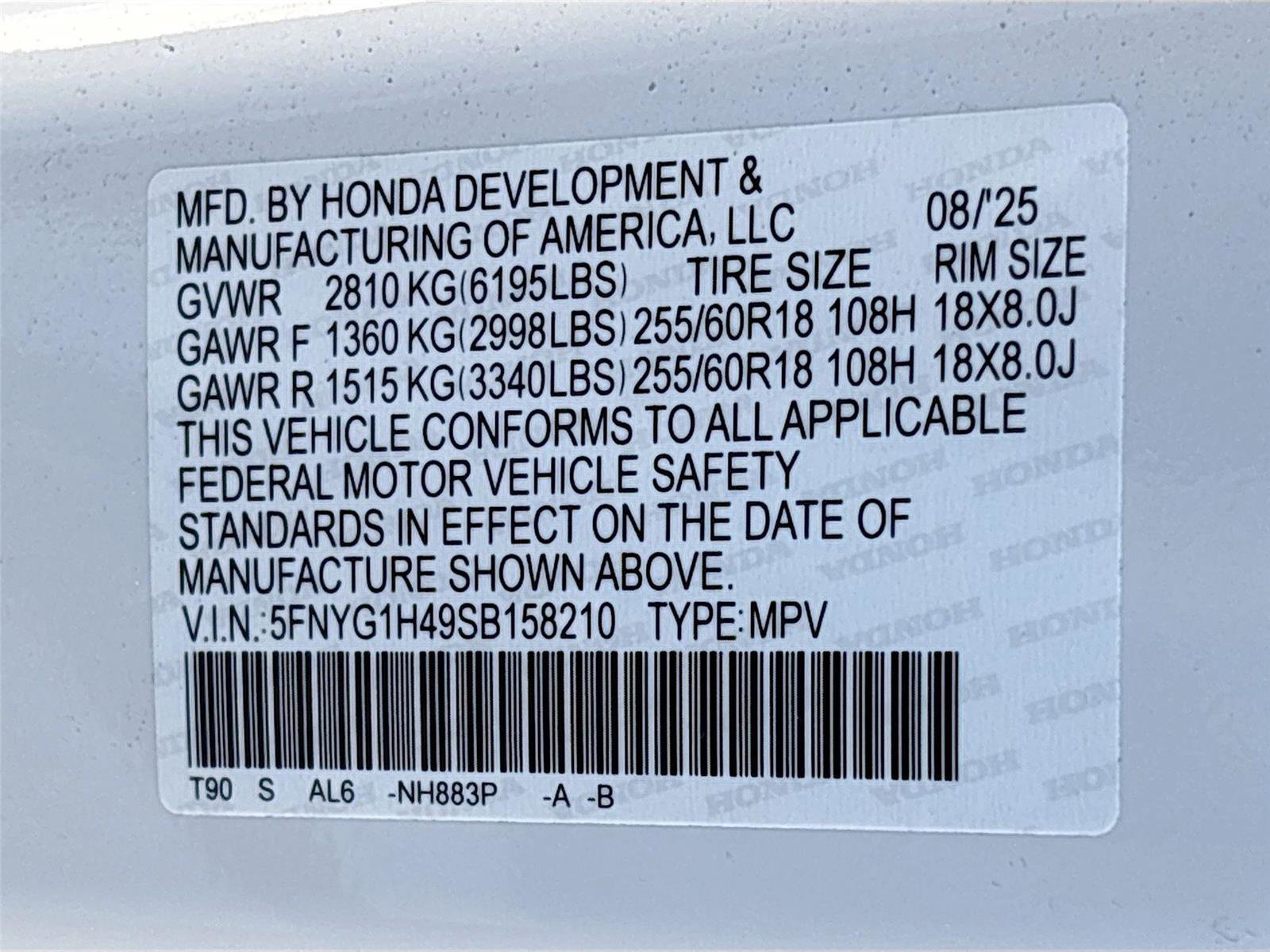 Certified 2025 Honda Pilot EX-L image 36