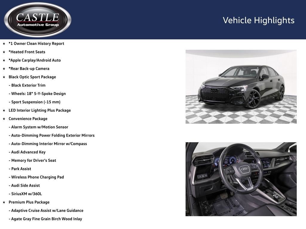 Used 2023 Audi A3 2.0T Premium Plus w/ Premium Plus Package FWD image 4