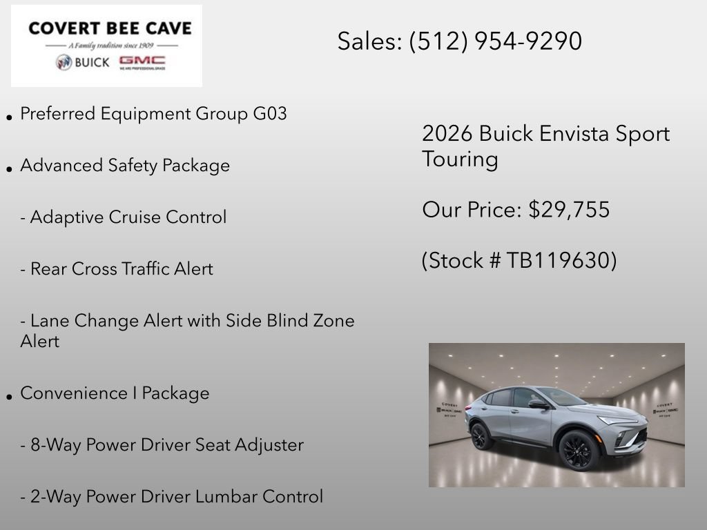 New 2026 Buick Envista Sport Touring w/ Convenience I Package FWD image 6