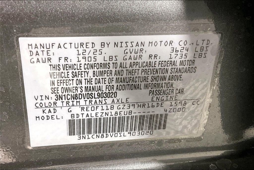 New 2025 Nissan Versa S w/ Trunk Package image 26