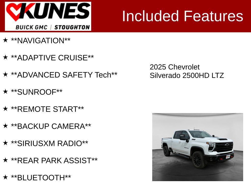 Used 2025 Chevrolet Silverado 2500 LTZ w/ LTZ Plus Package AWD/4WD image 2
