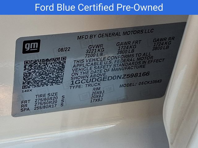 Used 2022 Chevrolet Silverado 1500 LTZ AWD/4WD image 30