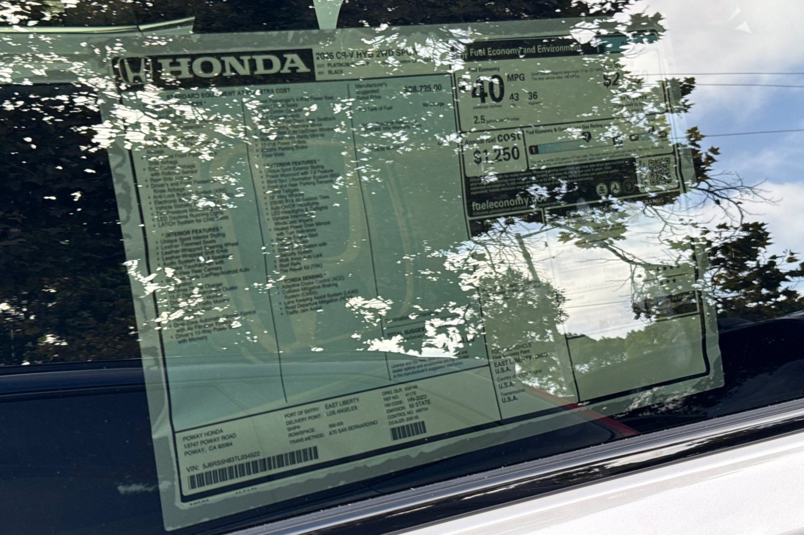 New 2026 Honda CR-V Sport-L image 35
