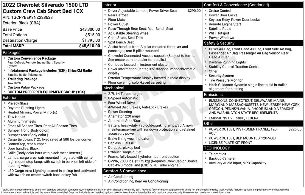 Used 2022 Chevrolet Silverado 1500 Custom image 24