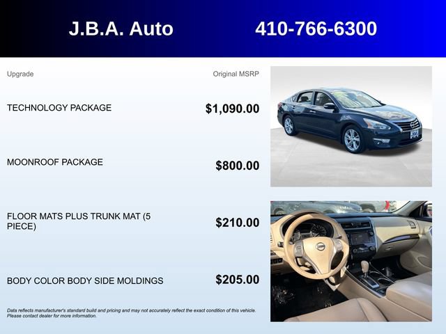Used 2015 Nissan Altima 2.5 SL w/ Technology Package FWD image 5