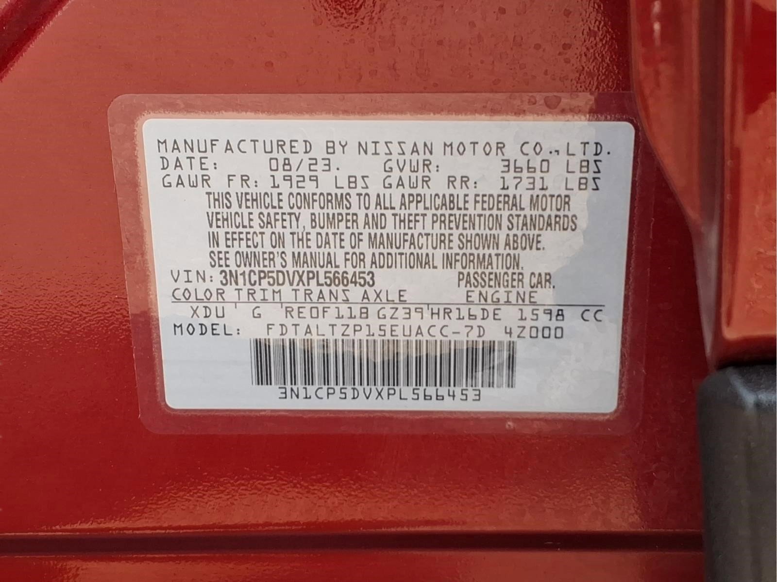 Certified 2023 Nissan Kicks SR w/ SR Premium Package FWD image 28