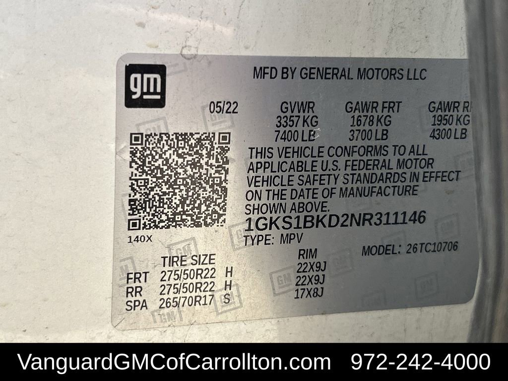Used 2022 GMC Yukon SLT w/ SLT Luxury Package RWD image 36