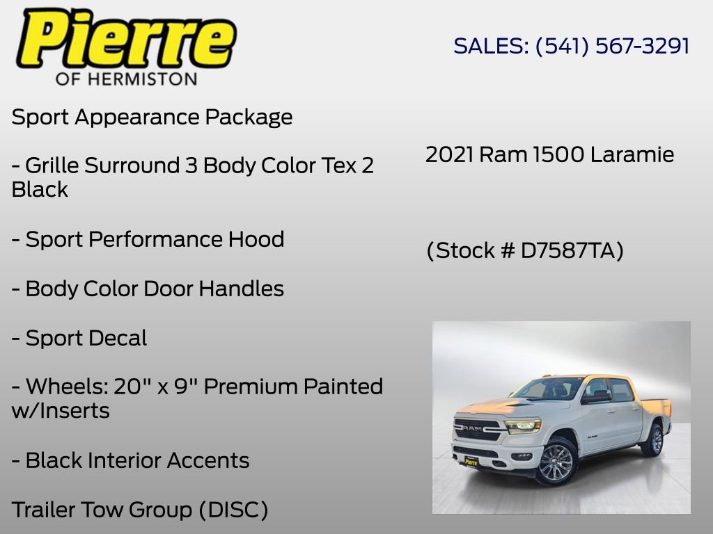Used 2021 RAM 1500 Laramie AWD/4WD image 24