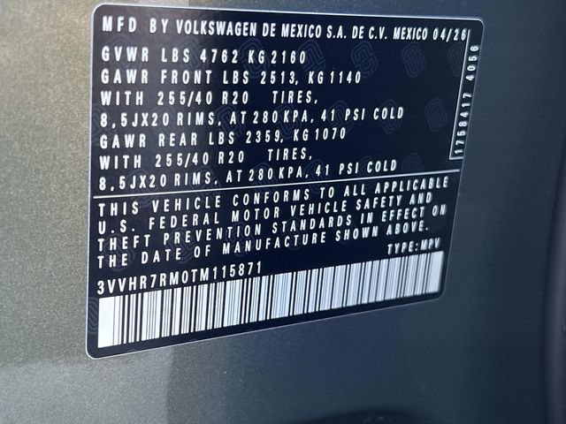 New 2026 Volkswagen Tiguan SE R-Line FWD image 30