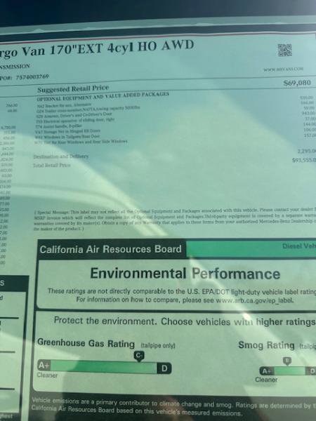 Used 2025 Mercedes-Benz Sprinter 3500 image 16