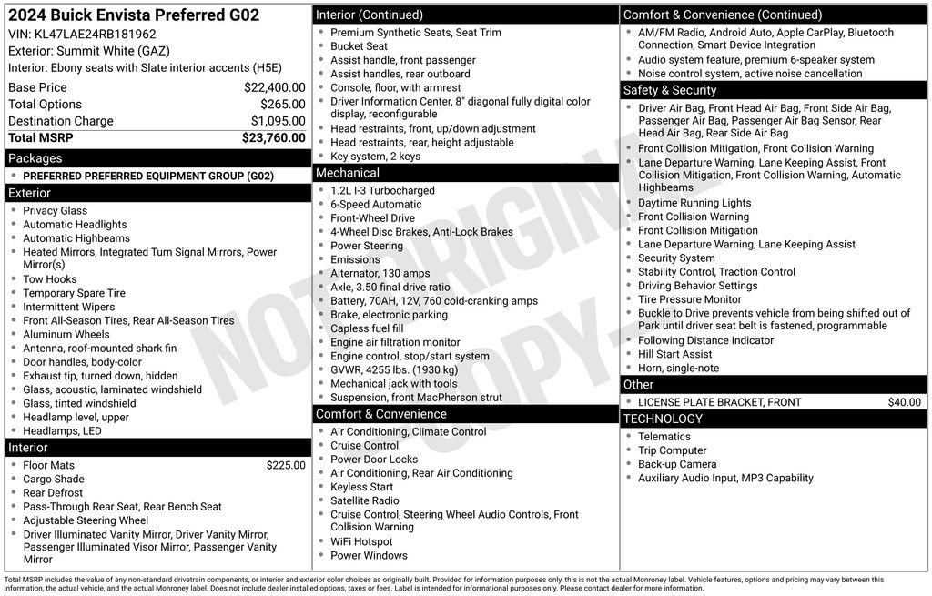 Used 2024 Buick Envista Preferred image 36