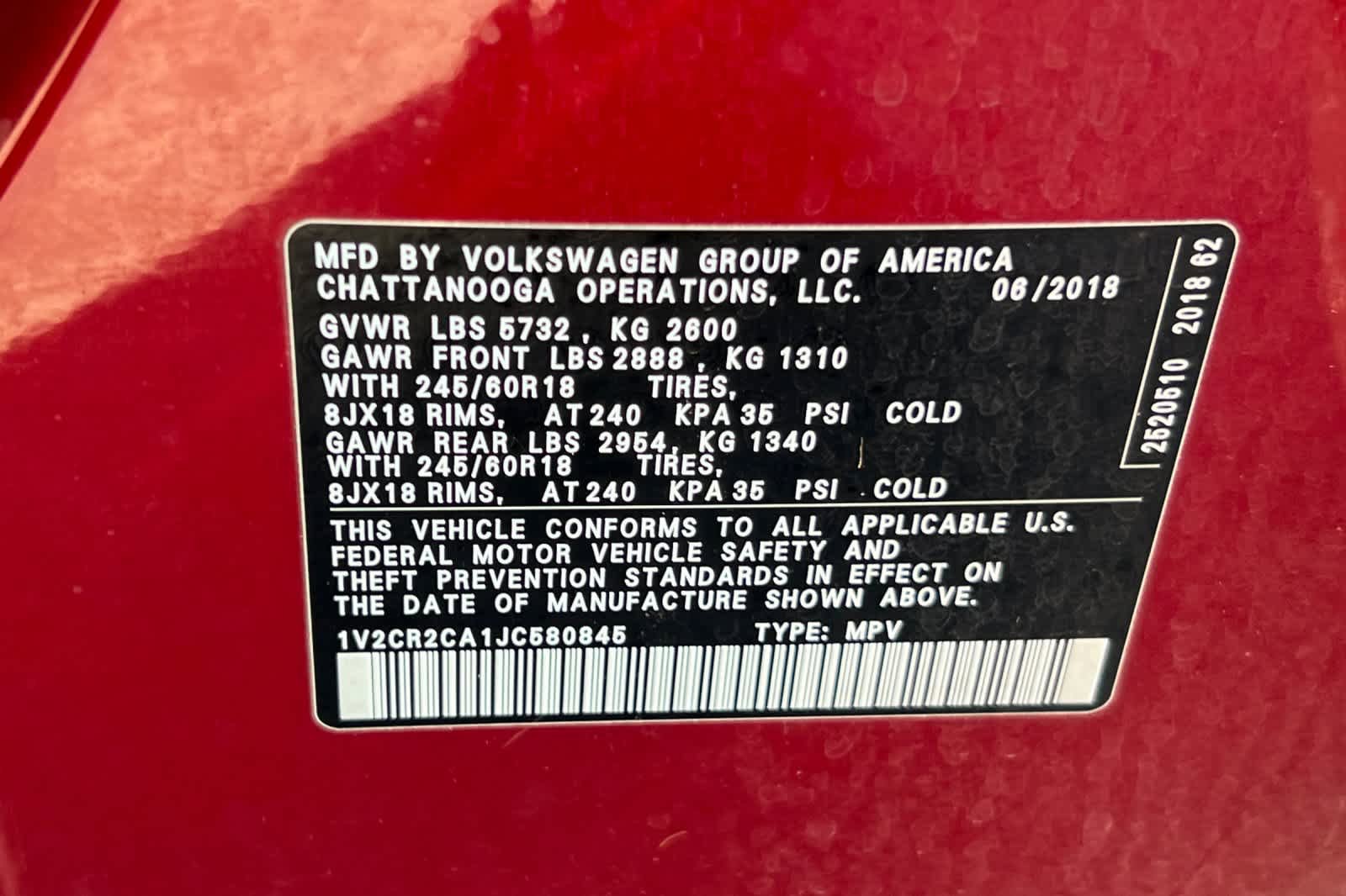 Used 2018 Volkswagen Atlas SE FWD image 35
