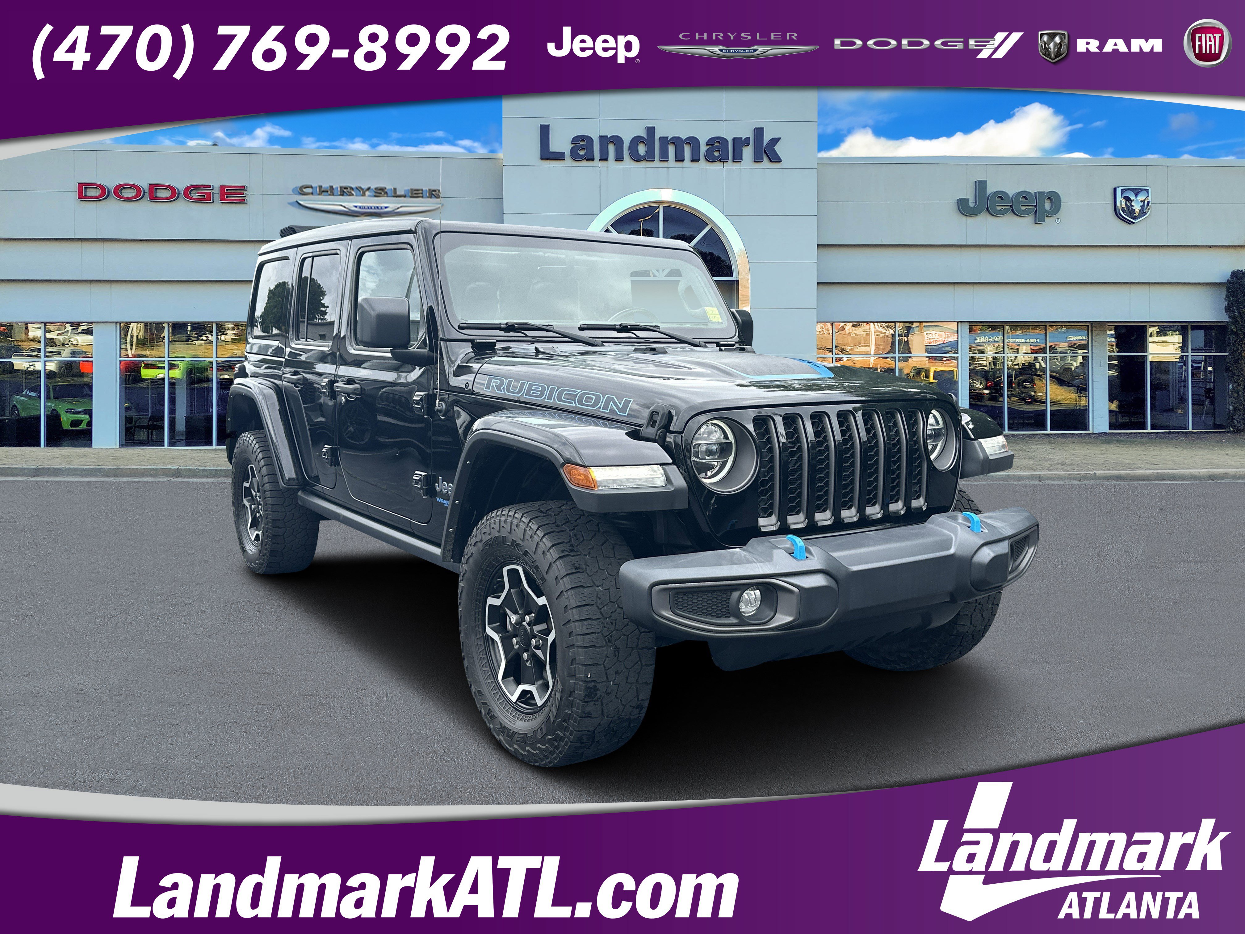 Used 2022 Jeep Wrangler Unlimited Rubicon 4xe AWD/4WD image 1
