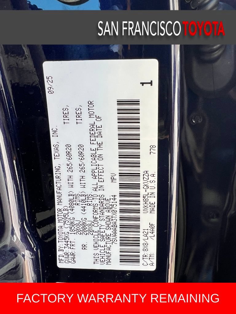 Certified 2026 Toyota Sequoia Platinum w/ Tow Technology Package AWD/4WD image 45