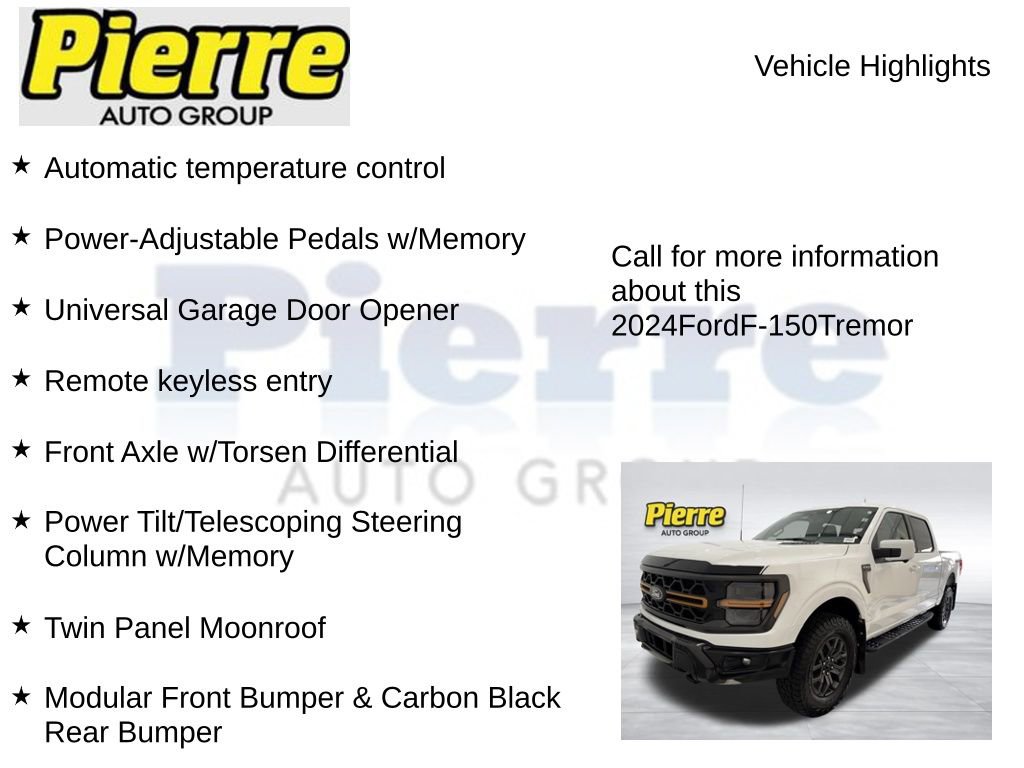 Used 2024 Ford F150 Tremor w/ Equipment Group 402A High image 14