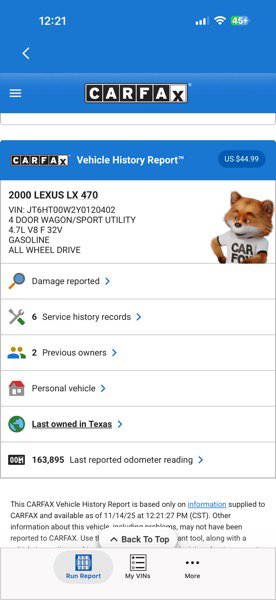 Used 2000 Lexus LX 470 4WD image 20