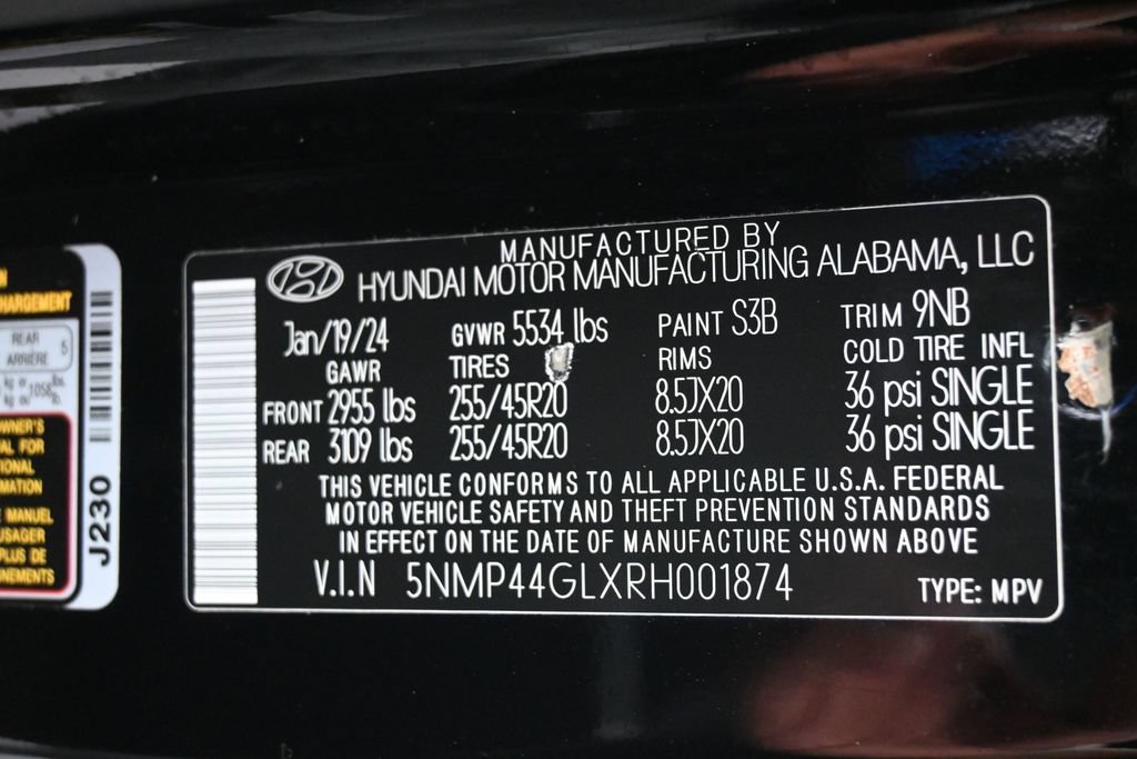 Used 2024 Hyundai Santa Fe Limited FWD image 9