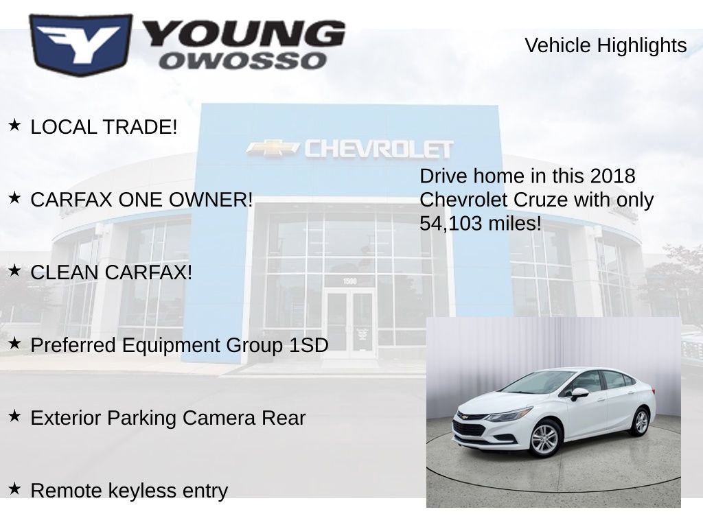 Used 2018 Chevrolet Cruze LT FWD image 7