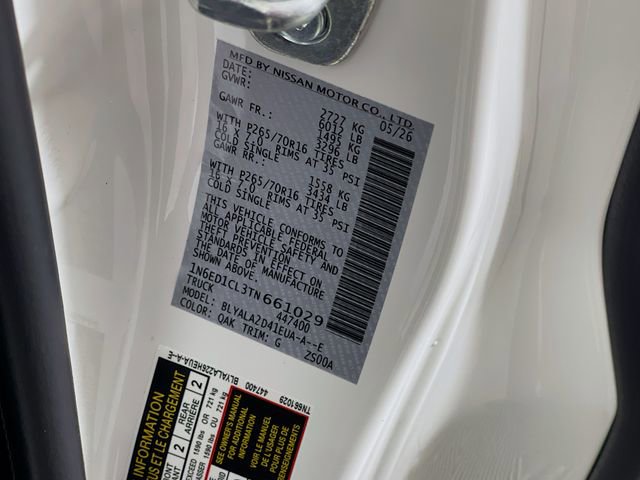 New 2026 Nissan Frontier S RWD image 20