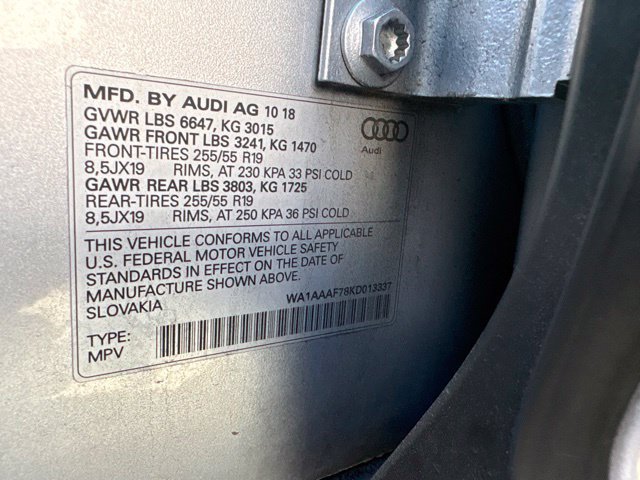 Used 2019 Audi Q7 3.0T Premium w/ Convenience Package AWD/4WD image 7