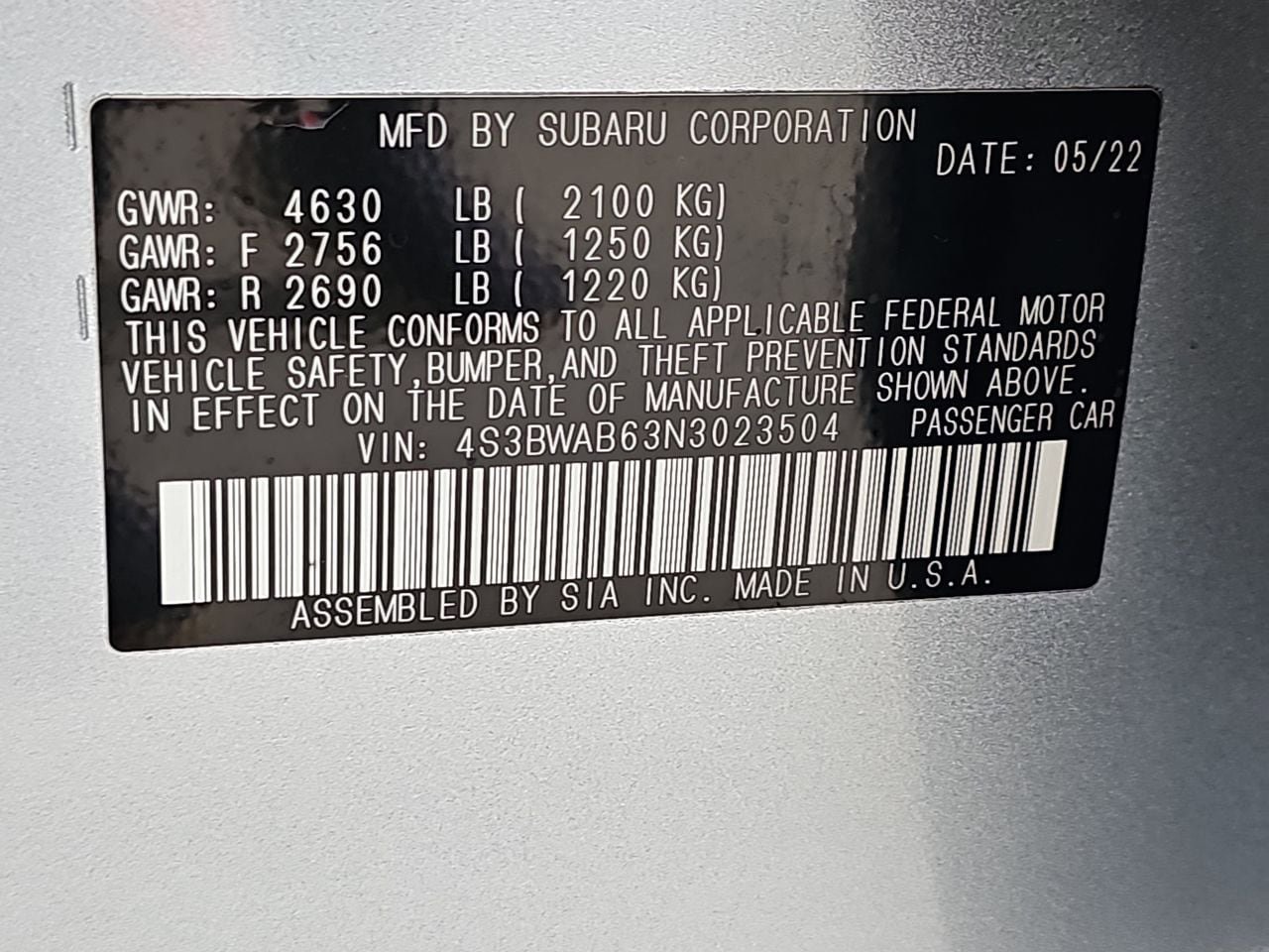 Certified 2022 Subaru Legacy AWD/4WD image 40