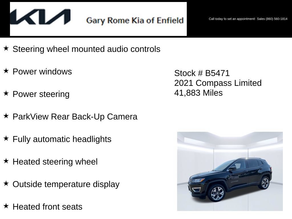 Used 2021 Jeep Compass Limited AWD/4WD image 20