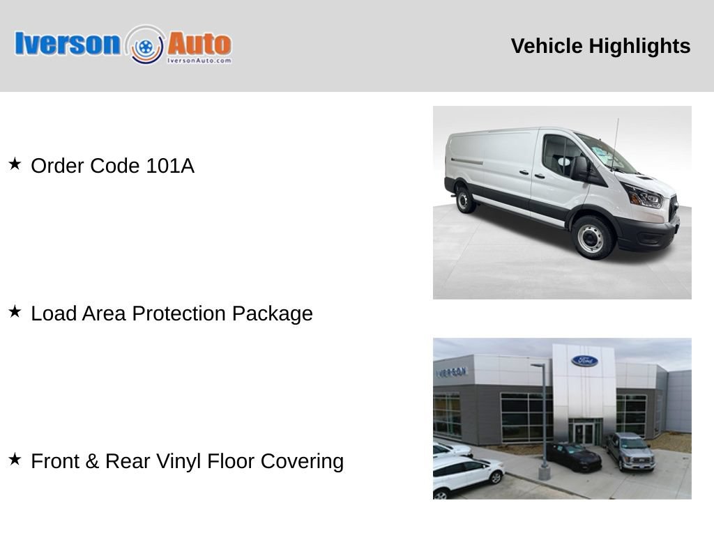 Used 2024 Ford Transit 250 Low Roof w/ Load Area Protection Package RWD image 2