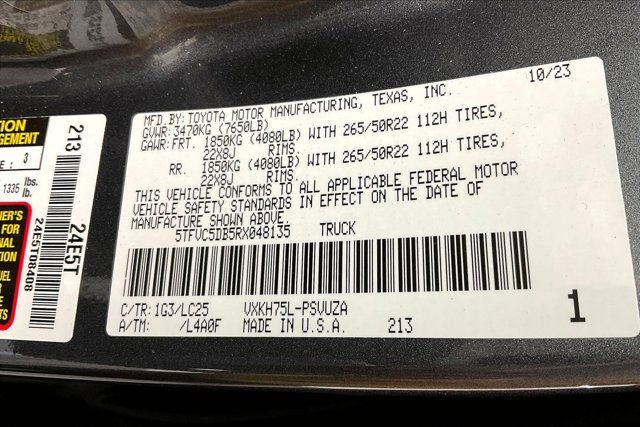 Used 2024 Toyota Tundra Capstone image 34