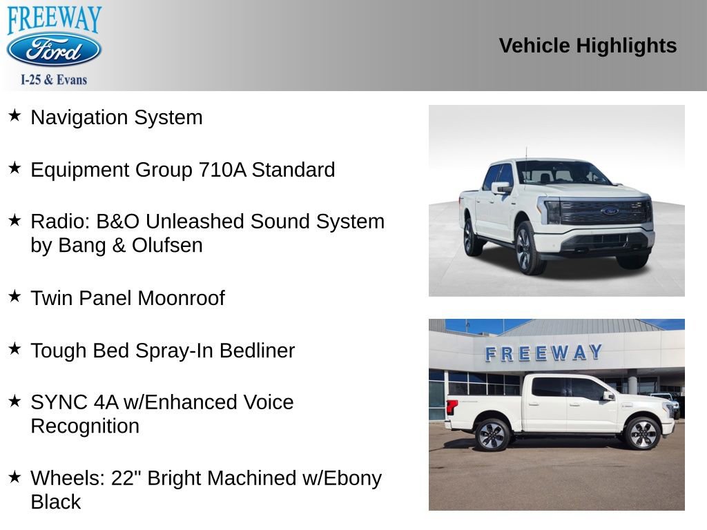 Used 2023 Ford F150 Lightning Platinum image 2