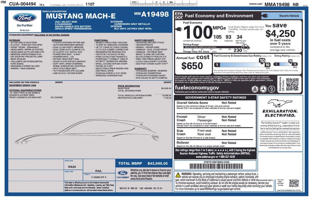 Used 2021 Ford Mustang Mach-E Select image 17