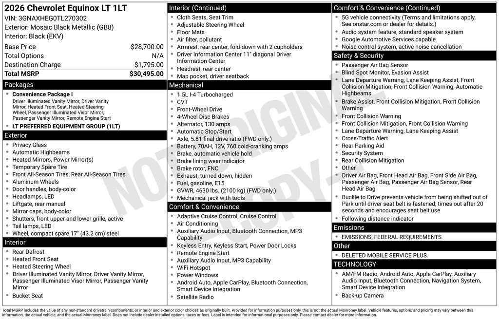 New 2026 Chevrolet Equinox LT image 6