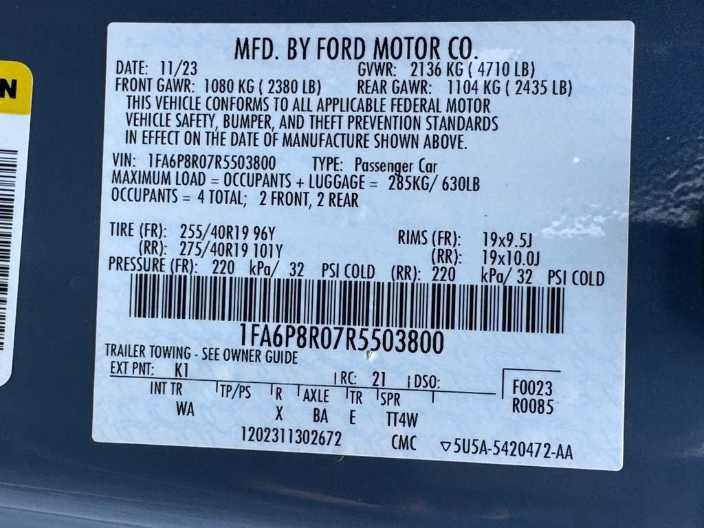 Used 2024 Ford Mustang Dark Horse RWD image 41