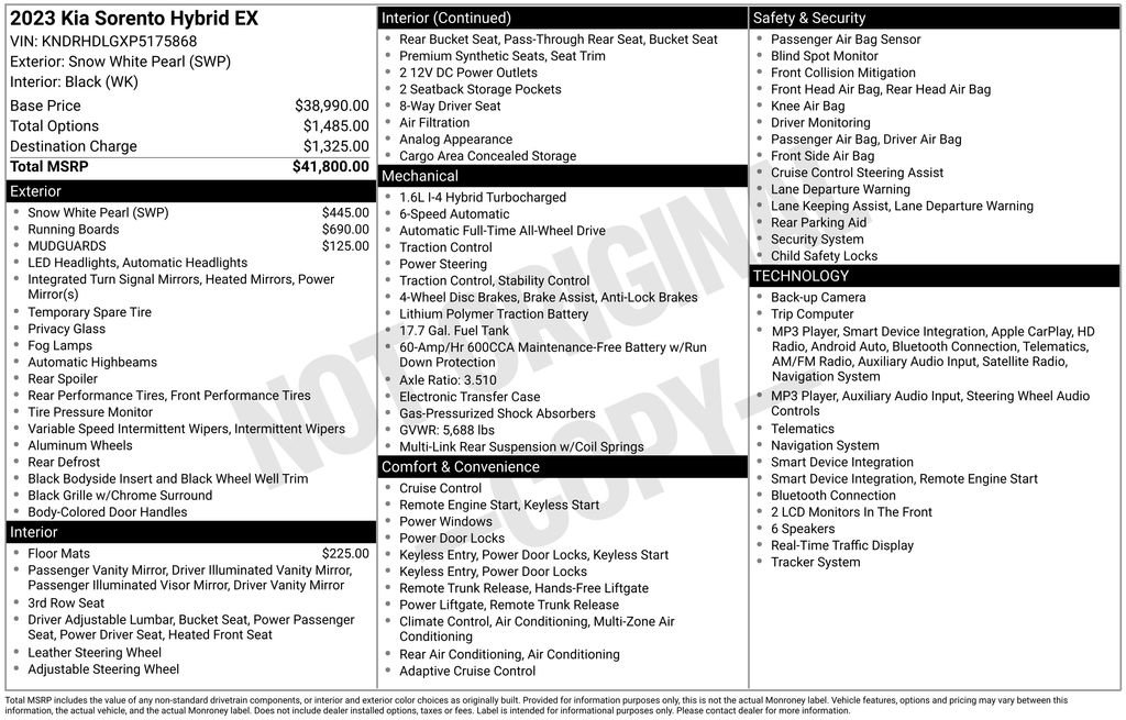 Certified 2023 Kia Sorento EX AWD/4WD image 31