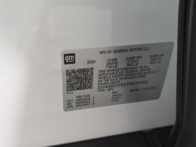 Certified 2026 Chevrolet Suburban LT w/ Comfort Package AWD/4WD image 10