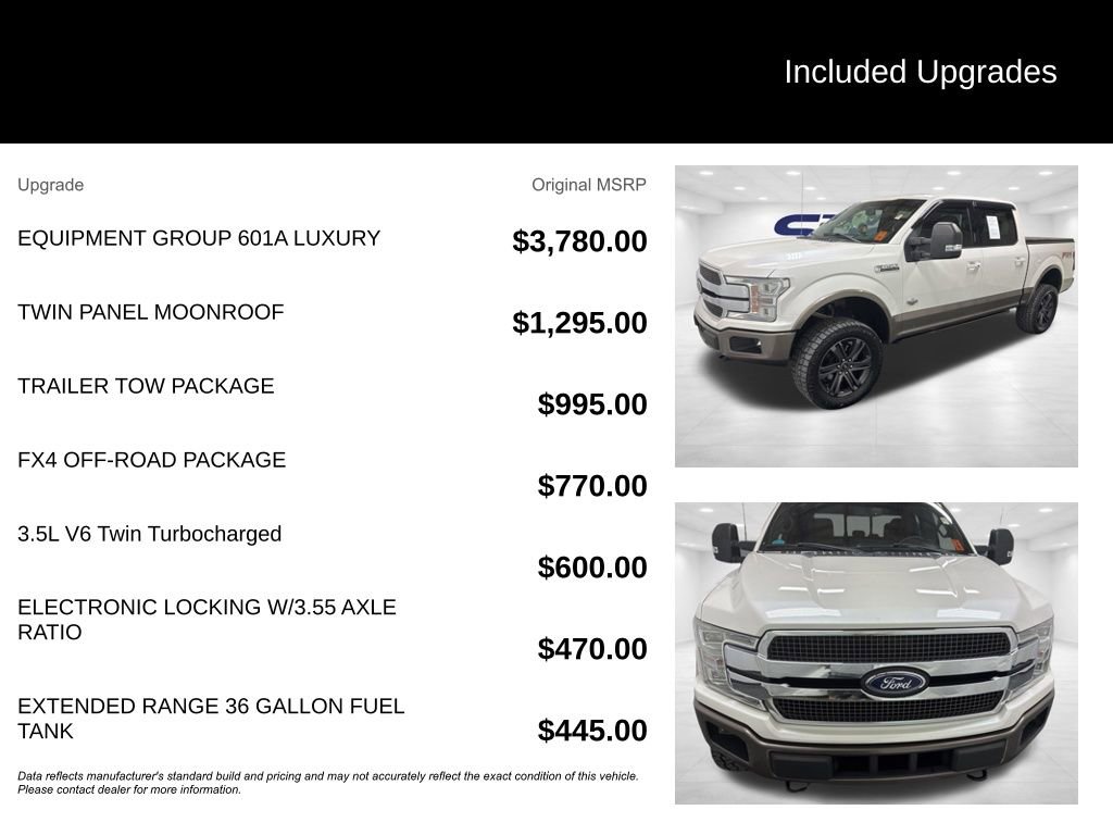 Used 2018 Ford F150 King Ranch w/ Equipment Group 601A Luxury image 2