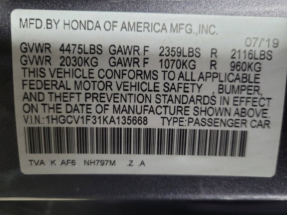 Used 2019 Honda Accord Sport image 33