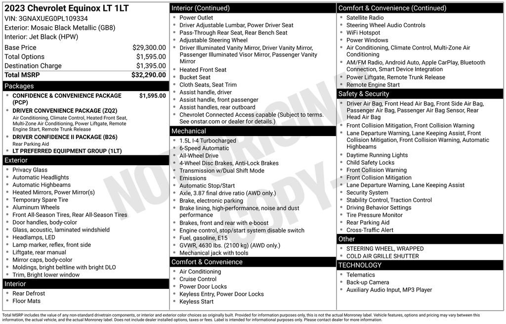 Used 2023 Chevrolet Equinox LT AWD/4WD image 10