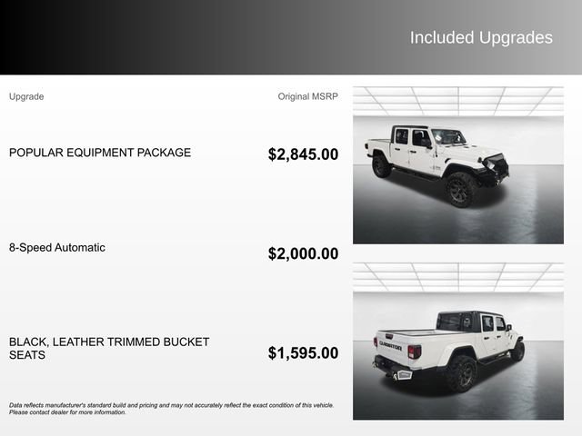 Used 2020 Jeep Gladiator Overland w/ Popular Equipment Package image 4